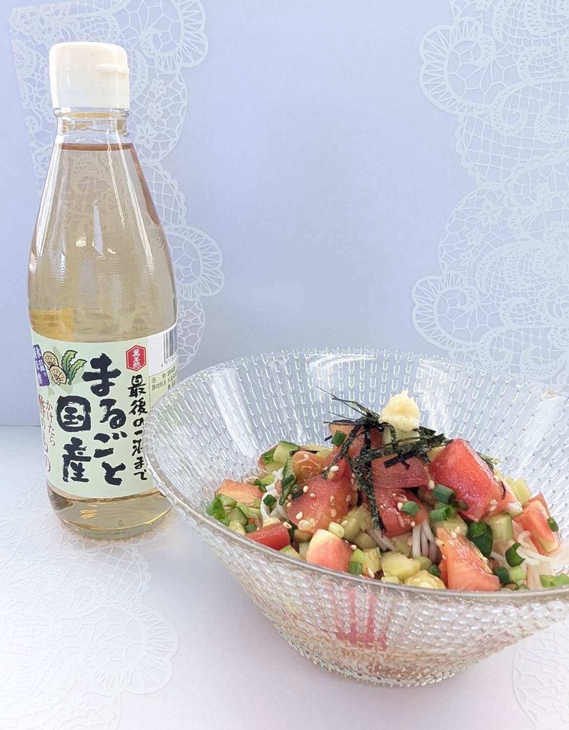 夏野菜のぶっかけそうめんっ酢の画像